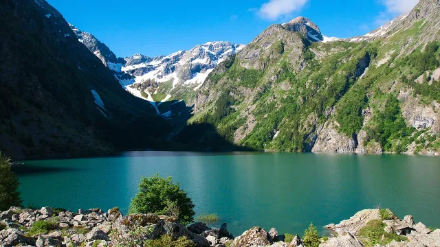 Lac de Lauvitel, 1530 mètres d'altitude, Alpes